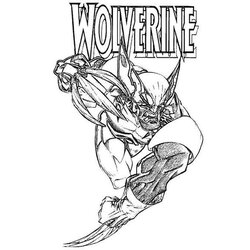 Super Wolverine Coloring Pages To Print Cartoon Superman