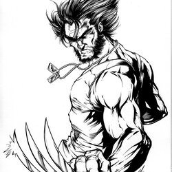 Spiffing Free Printable Wolverine Coloring Pages For Kids Drawing Color Cartoon Drawings Superheroes Guy