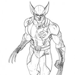 Peerless Free Printable Wolverine Coloring Pages Superheroes Random Drawing Fun Men