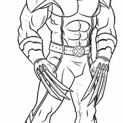 Swell Printable Wolverine Coloring Pages For Kids Avengers Print Book Logan Marvel Men Superhero Sheets