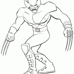 Get This Wolverine Coloring Pages Online Printable Print