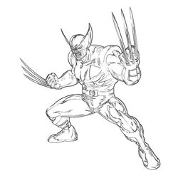 Excellent Wolverine Superheroes Free Printable Coloring Pages Animal Kb Print Library Popular Drawing Random