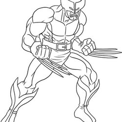 Preeminent Printable Wolverine Coloring Pages Free