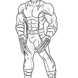 Sublime Wolverine Coloring Pages For Kids Sharp Claws Men Print Color Printable