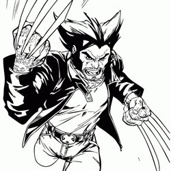 Great Get This Online Wolverine Coloring Pages To Print Men Printable Color Running Logan Kids Cartoon Easy