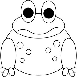 Exceptional Wait Frog Coloring Page