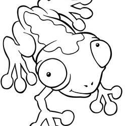 Cool Free Printable Frog Coloring Pages For Kids Cute Color Frogs Toad Tree Print Funny Children Baby Via