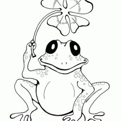 Eminent Free Printable Frog Coloring Sheets Home