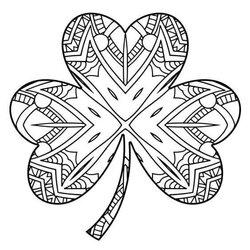 Champion Free Saint Day Coloring Pages Printable Shamrock Adults St Irish Patrick Sheets Print Mandala Adult