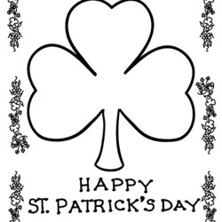 Sublime St Day Coloring Pages Best For Kids Shamrock Clover Crayola Happy Page