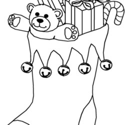 Superior Christmas Coloring Pages For Kids Online Home Printable Stocking Sheets Holiday Kindergarten Xmas