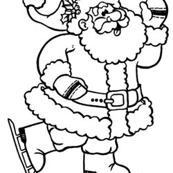 Superlative Christmas Coloring Pages Santa Claus Colouring Sheets Father Kids Printable Print Holiday