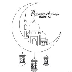 Sublime Ramadan Coloring Pages For Kids Islamic Charity People Page