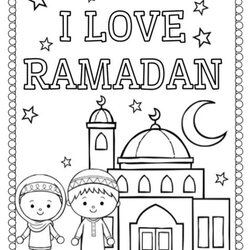 The Highest Quality Ramadan Coloring Pages For Kids Islamic Charity People Activity Colouring Printable