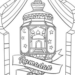 Swell Ramadan Coloring Pages Free Printable For Kids Page