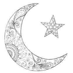 Very Good Crescent Of Ramadan Coloring Pages Free Printable Kids Color Print