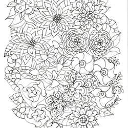 Smashing Flower Coloring Books Pages