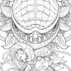 Pin By Jessica On Coloring Books Pages Little Horrors