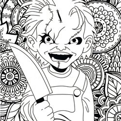 The Highest Quality Pin On Halloween Costumes Coloring Pages Horror Printable Movie Kids Scary