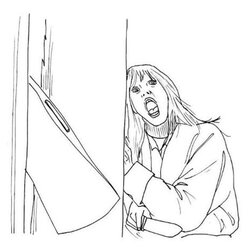 Very Good Horror Movie Coloring Pages Adult Shining Scary Printable Halloween Movies Sheets Characters