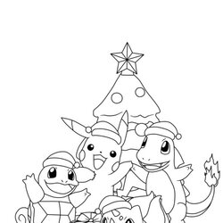 Eminent Pokemon Christmas Coloring Pages Page