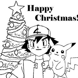 Christmas Coloring Pages Pokemon Pictures Free To Printable Ash Print Sheets Cartoon Colouring Drawing Baby