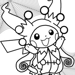 Super Free Printable Pokemon Christmas Coloring Pages Drawing Easy Fresco