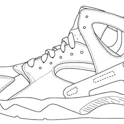 Super Air Jordan Coloring Pages At Free Printable Shoes Sneaker Michael Sheets Color Shoe Exciting Print
