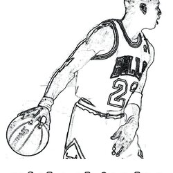 Wonderful Jordan Logo Coloring Pages At Free Printable Michael Basketball Chicago Bulls Air Shoes Print Kids