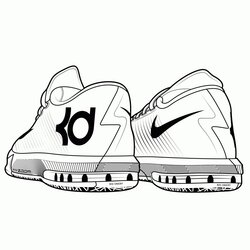 Excellent Coloring Pages Of Michael Jordan Shoes At Free Air
