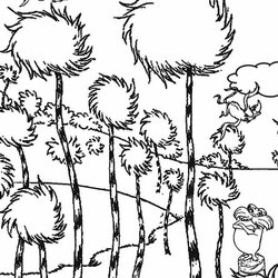 Swell Coloring Page Home Pages Dr Seuss Printable Kids Trees Tree Colouring Drawing Sheets Print Crafts Color
