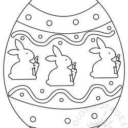 Sterling Easter Egg Printable Coloring Page To Color