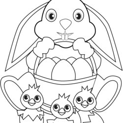 Capital Free Easter Egg Coloring Pages Printable Bunny Chicks Basket Eggs Drawing With Page