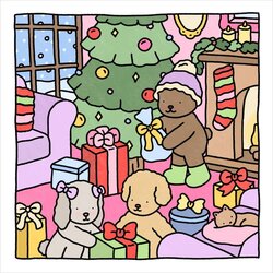 Splendid Bobbie Goods Christmas Coloring Book Art Books Bear