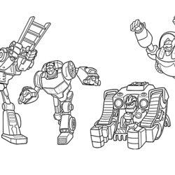 Terrific Rescue Bots Coloring Pages Best For Kids Transformers Printable Sheets Characters Bot Colouring