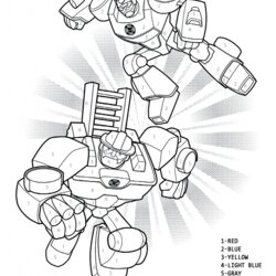 Magnificent Rescue Bots Coloring Pages Best For Kids Transformers Color Numbers Sheet Number Printable Print