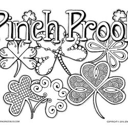 Eminent St Patrick Day Coloring Pages Free Kids Adults Choose Board Colouring For