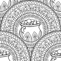 Great Free Adult Coloring Page Pot Of Flowers And Leaves