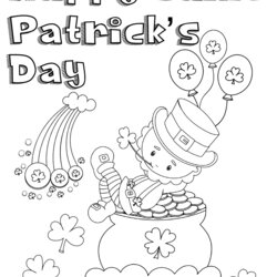 Free Printable St Patrick Day Coloring Pages Designs