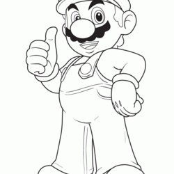 Terrific Mario Coloring Pages For Kids Home Print Super Popular