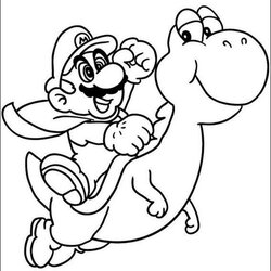 Out Of This World Free Super Mario Coloring Pages For Kids