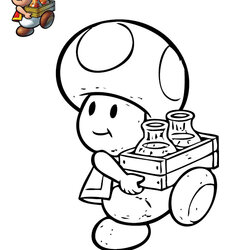 The Highest Quality Mario Coloring Pages Squid Army Toad Super Bros Printable Colouring Drawing Color