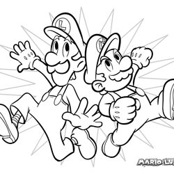Smashing Printable Mario Coloring Pages Feisty Frugal Fabulous Luigi And