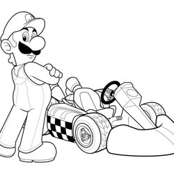 Wizard Mario Coloring Pages For Kids