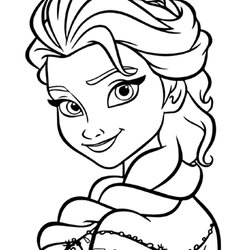 Brilliant Elsa And Anna Coloring Pages The Daily Page