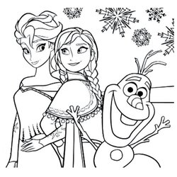 Elsa And Anna Coloring Page Free