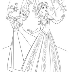 Elsa And Anna Coloring Pages To Download Print For Free Frost Kinder Colouring