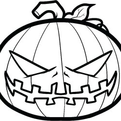 Sublime Pumpkin Coloring Pages To Print At Free Printable Scary Drawing Line Monster Pumpkins Evil Spooky