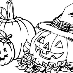 Pumpkin Coloring Pages Background Color Collection