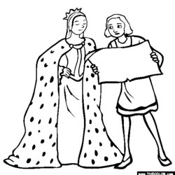 Champion Online Coloring Pages Starting With The Letter Isabella Queen Para La